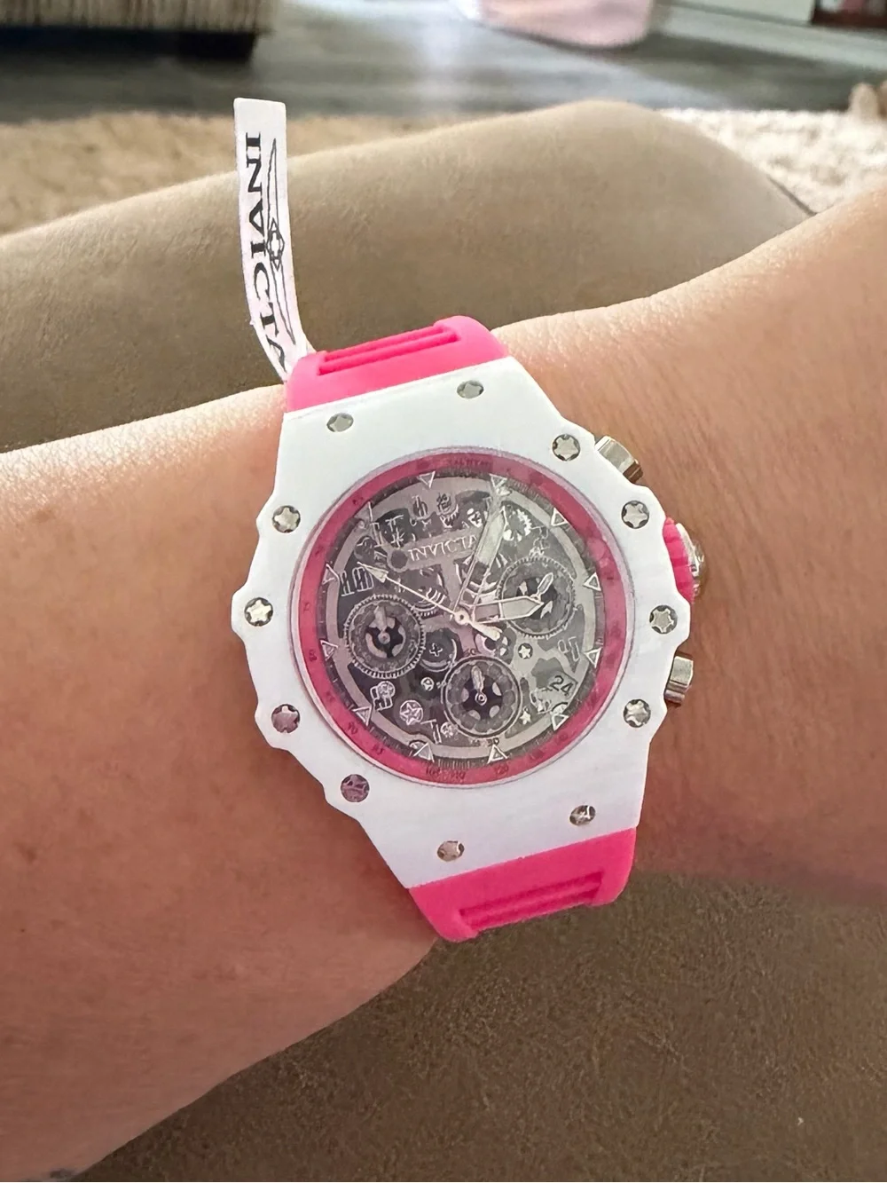 Invicta 41mm skeleton dial Chronograph Watch